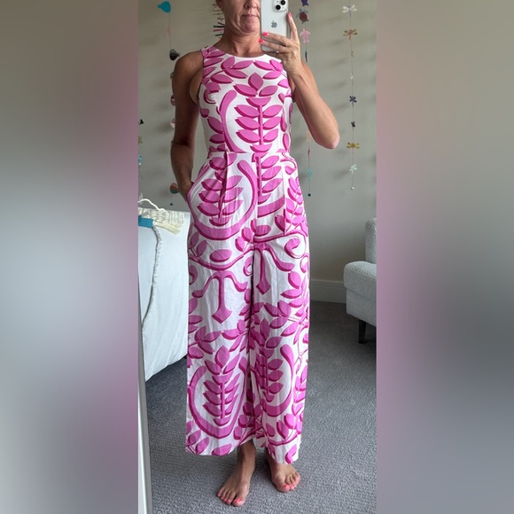 Pink Patterned Jumpsuit - Picture 5 of 13